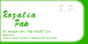 rozalia pap business card